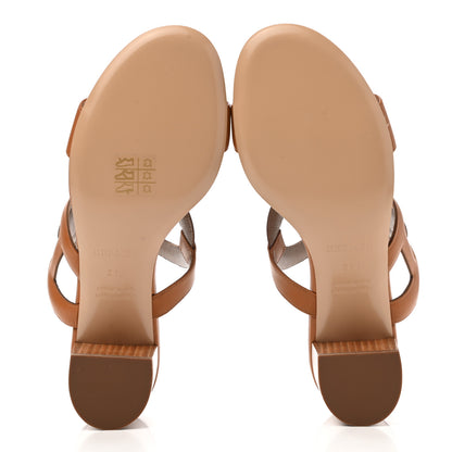Hermes Nappa Bikini Sandals 36.5 Gold 5 of 11