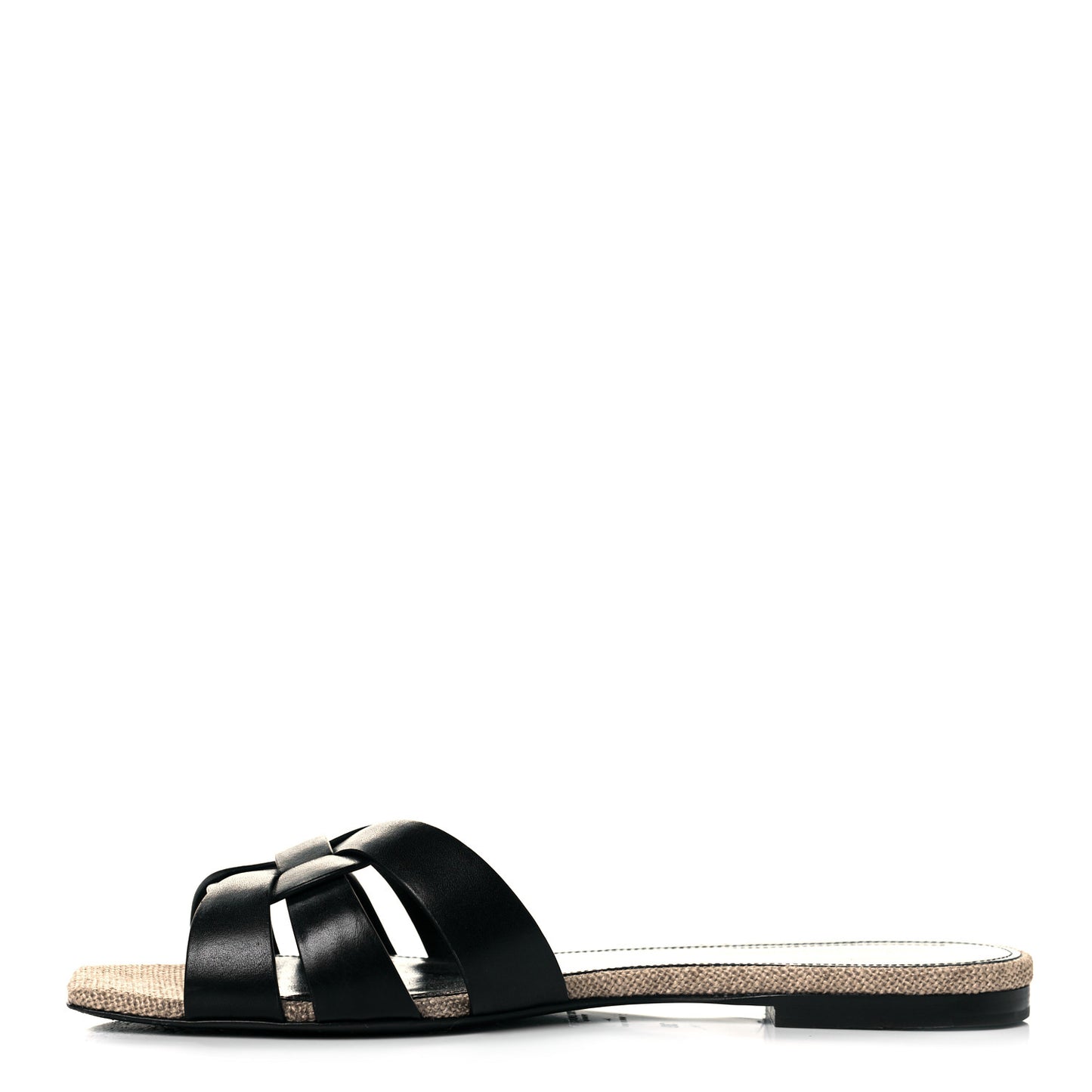 Calfskin Nu Pied 05 Slide Sandals 39 Black