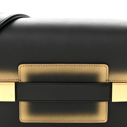 Delvaux Metallic Calfskin Ombre PM Madame Shoulder Bag Black Gold 7 of 14