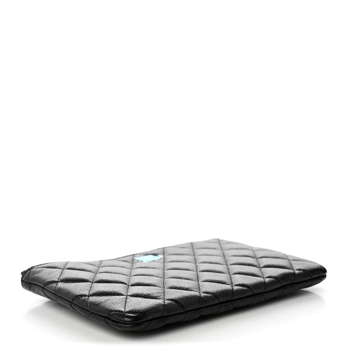 Caviar Quilted Cosmetic Case Black