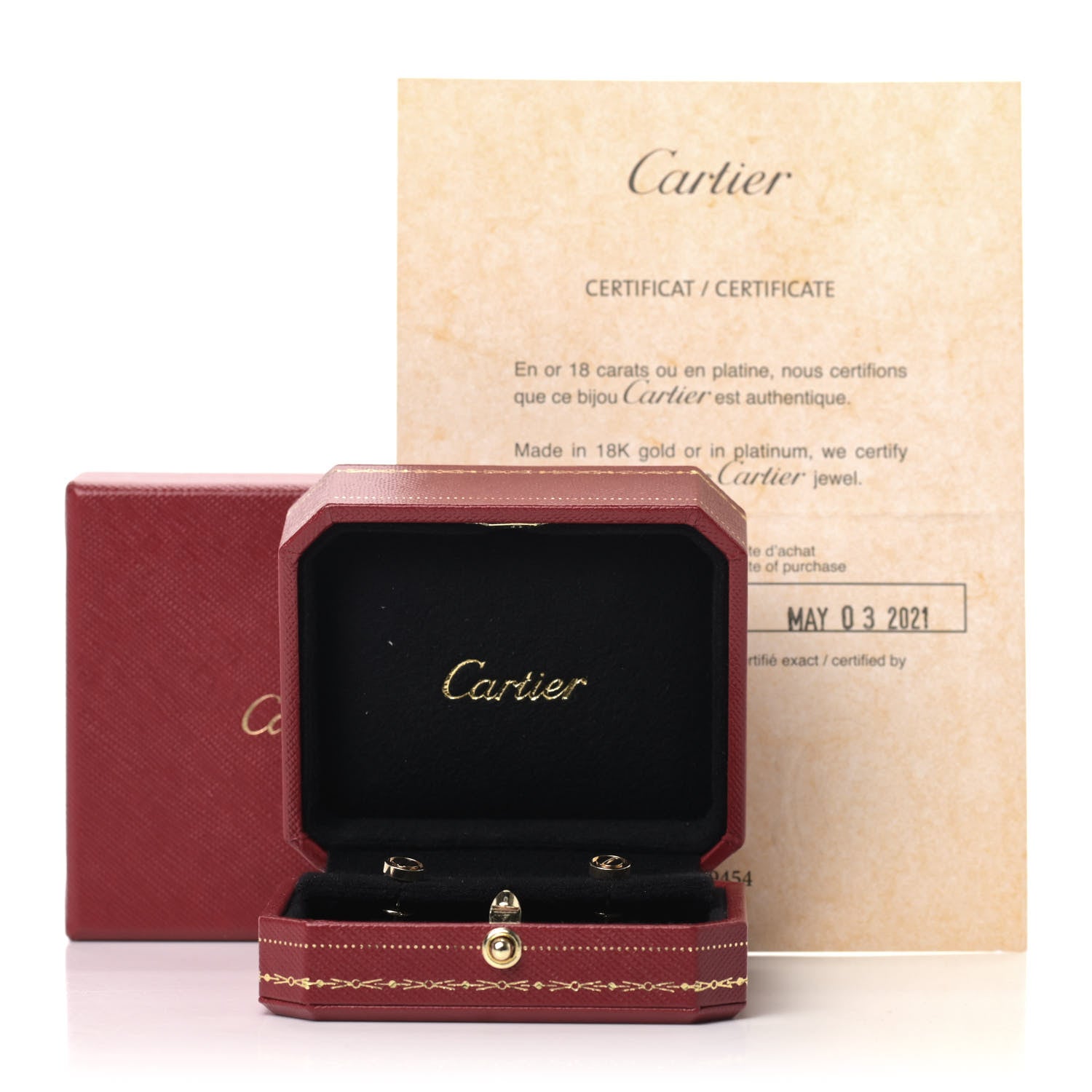 Cartier 18K Yellow Gold LOVE Earrings 5 of 5