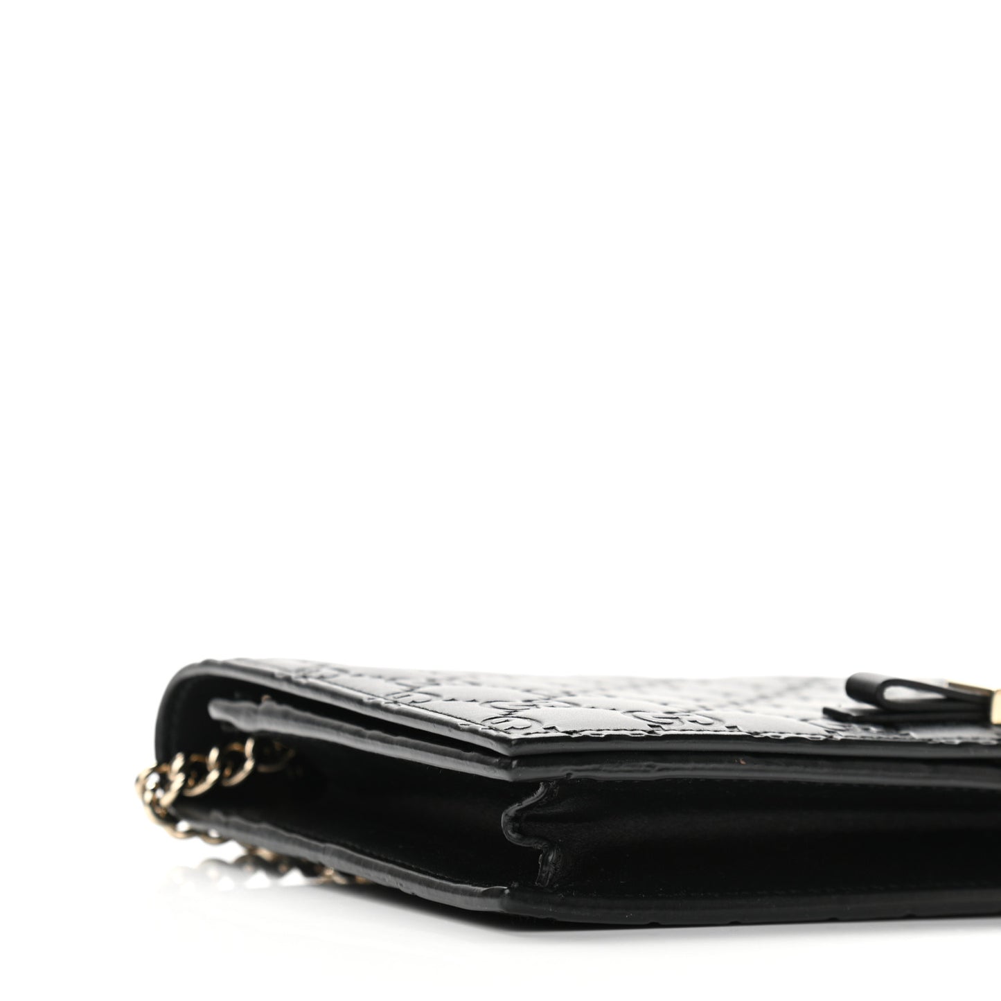 Guccissima Signature Bowy Chain Wallet Black