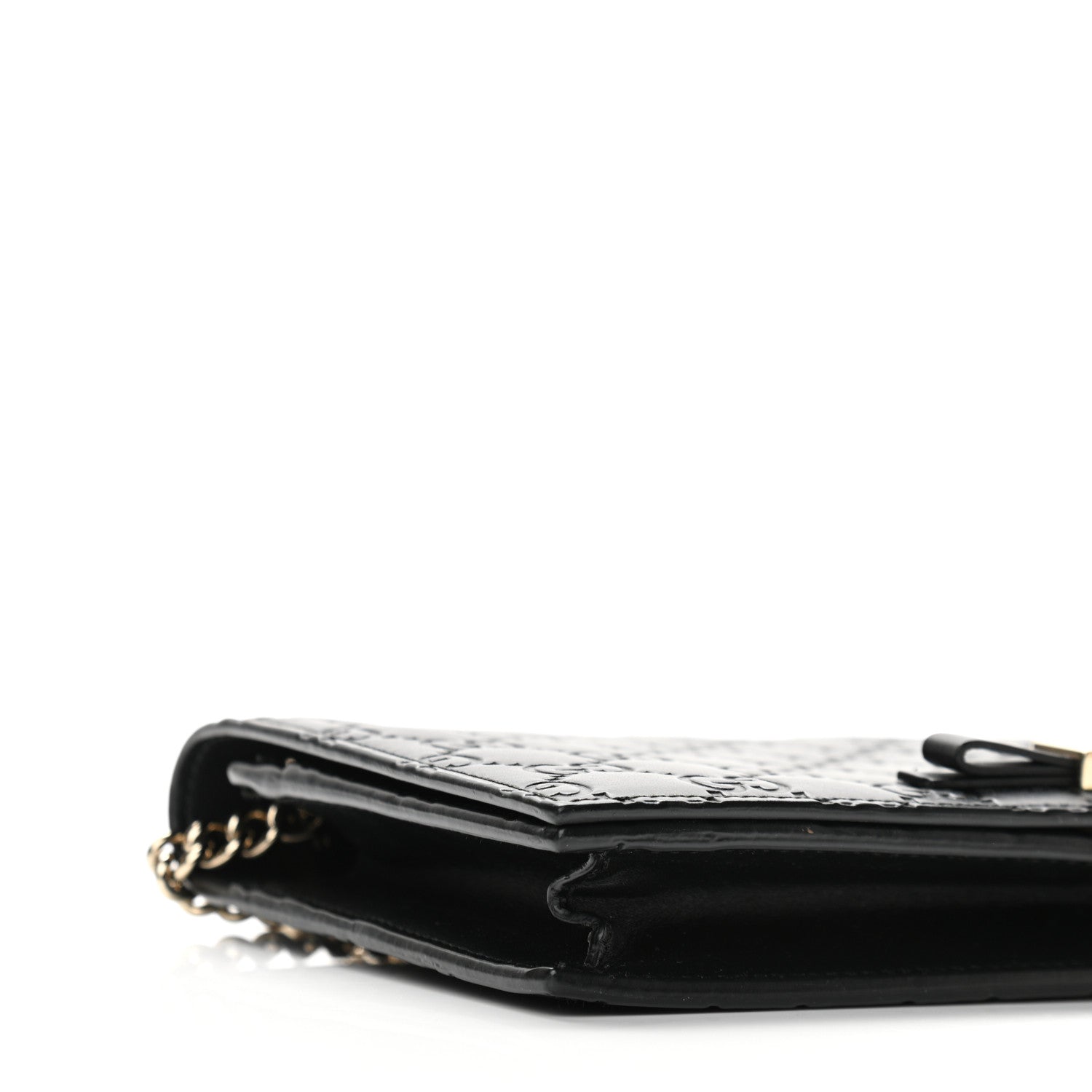 Gucci Guccissima Signature Bowy Chain Wallet Black 8 of 9