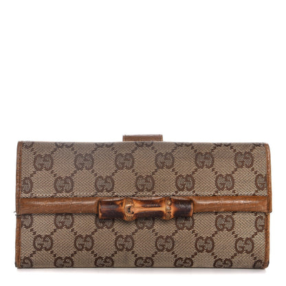 Gucci Monogram Bamboo Wallet Brown 1 of 13
