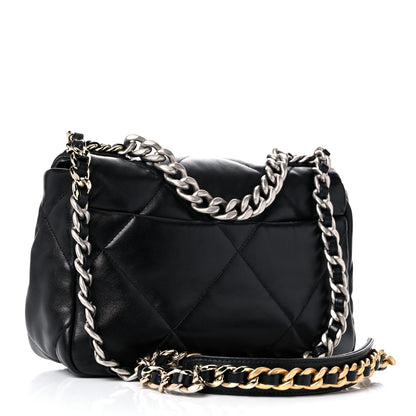 Chanel Lambskin Quilted Medium Chanel 19 Flap Black 3 of 10