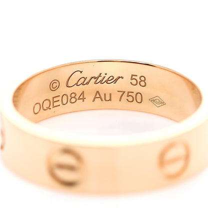 Cartier 18K Yellow Gold 5.5mm LOVE Ring 58 8.25 4 of 5