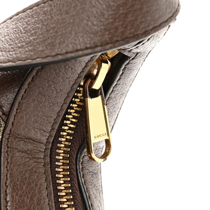 Gucci GG Supreme Monogram Textured Calfskin Web Mini Ophidia Half Moon Hobo Beige Ebony New Acero 14 of 19