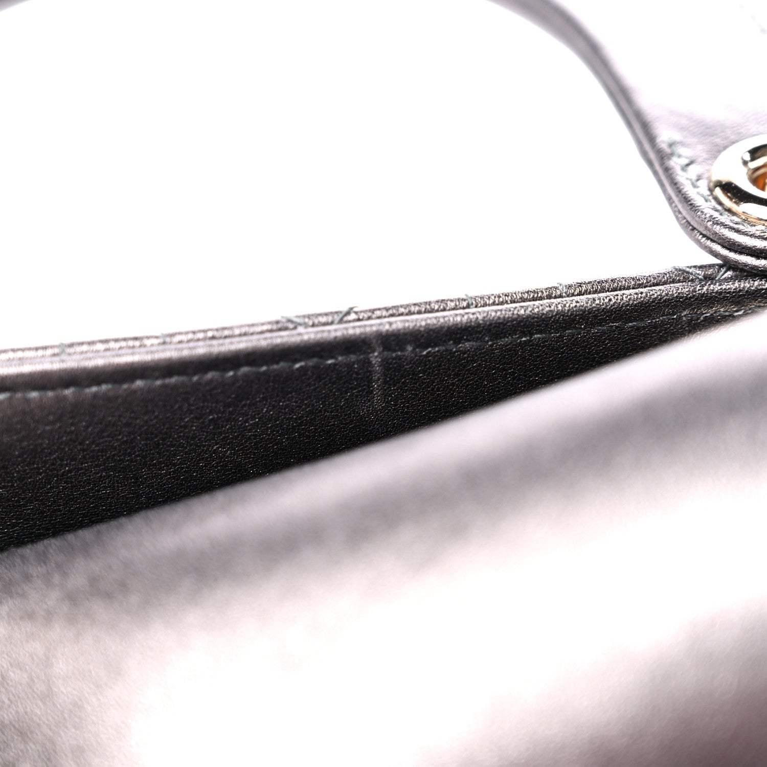 Christian Dior Lambskin Cannage Small My ABCDior Lady Dior Metallic Grey 10 of 11