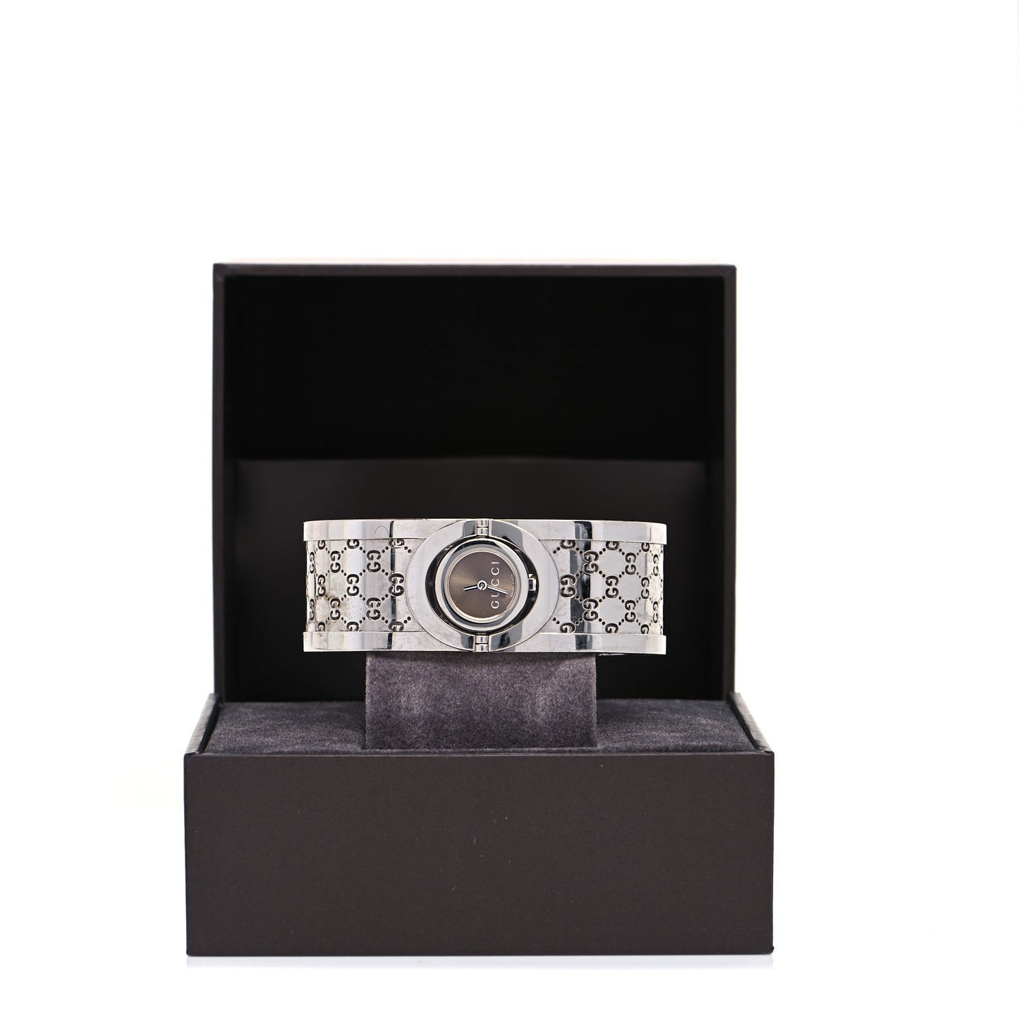 Stainless Steel 23mm Twirl Quartz Watch Brown