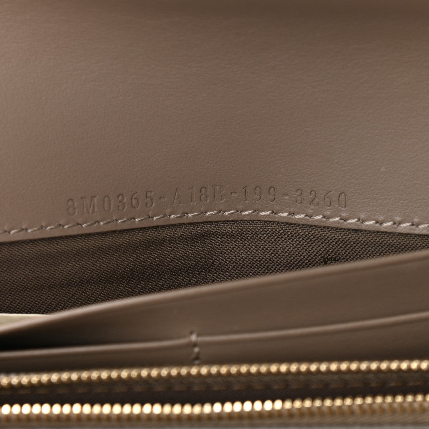 Fendi Vitello Cruise F is Fendi Continental Envelope Wallet on Chain Tortora 7 of 12