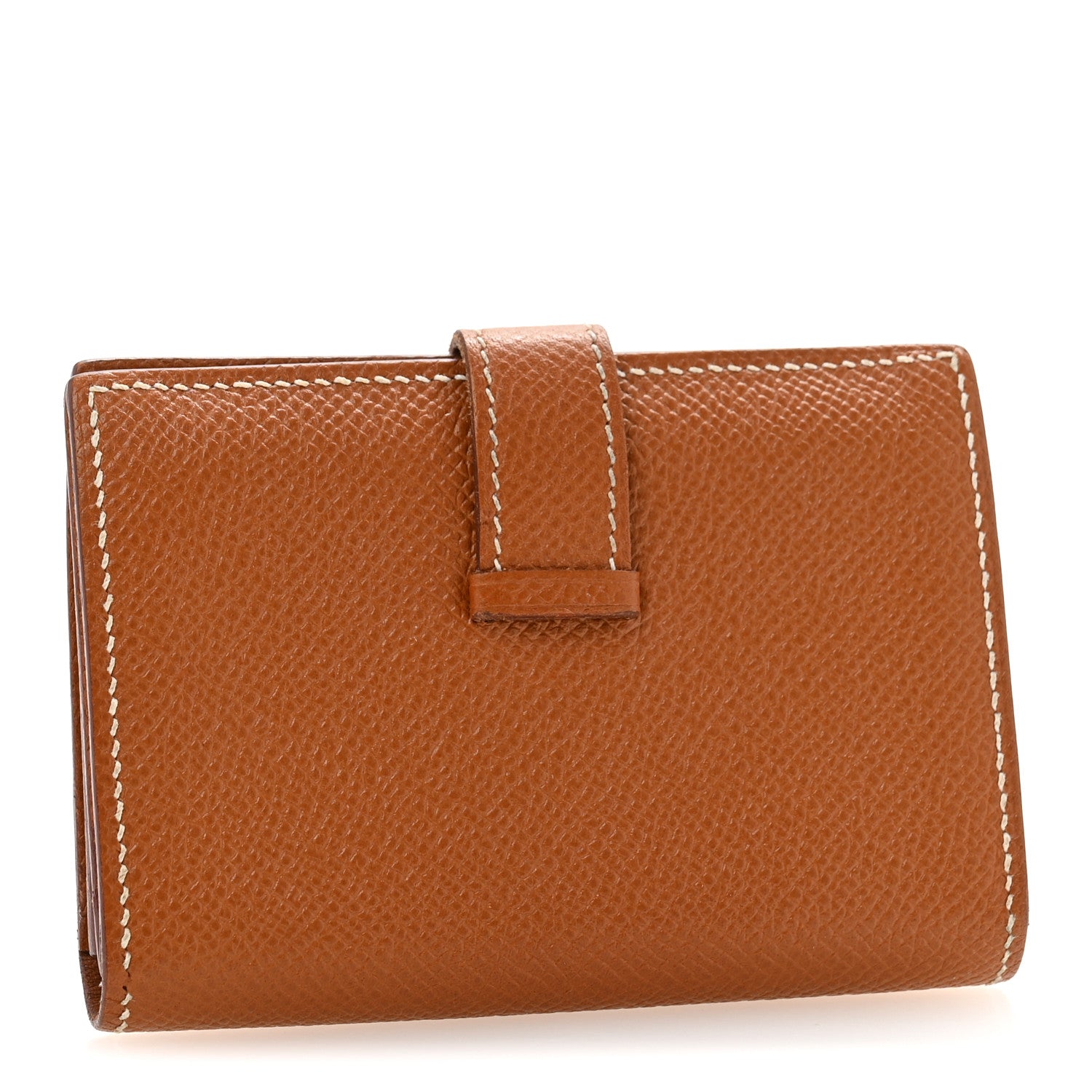 Hermes Epsom Bearn Card Holder Wallet Gold 3 of 11