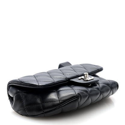 Chanel Calfskin Quilted CC Uniform Flap Belt Bag Black 4 of 10