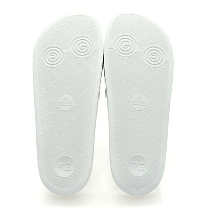 Gucci Rubber Web Mens Pool Slide Sandals 12 Great White 5 of 7