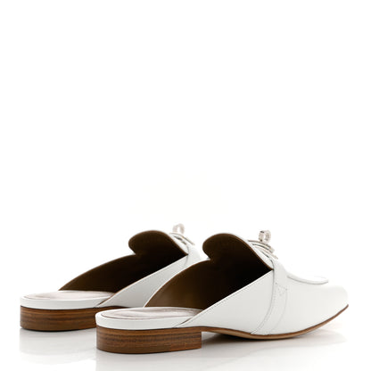 Hermes Calfskin Oz Mules 36 White 4 of 9