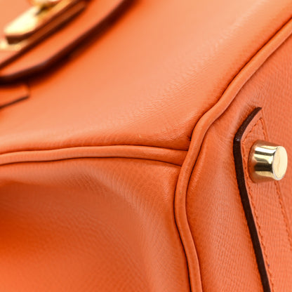 Hermes Epsom BIRKIN 30 Orange 10 of 14