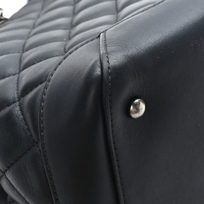 Chanel Calfskin Quilted Small Easy Shopping Tote Black 10 of 11
