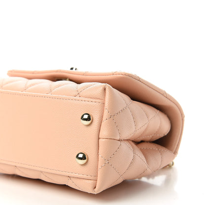 Chanel Caviar Quilted Extra Mini Coco Handle Flap Light Pink 7 of 11