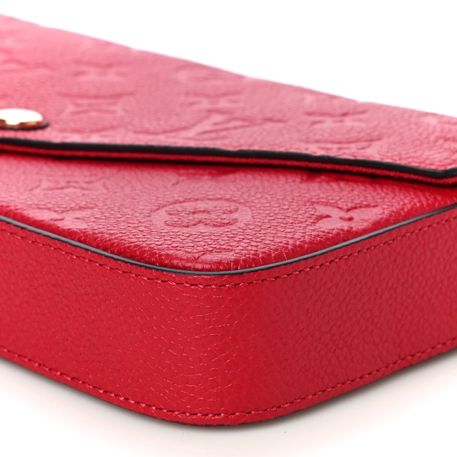 Louis Vuitton Empreinte Pochette Felicie Chain Wallet Scarlet 8 of 10