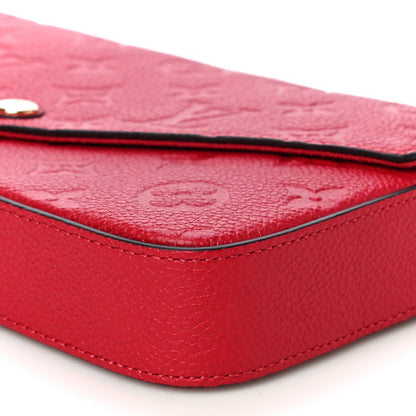 Louis Vuitton Empreinte Pochette Felicie Chain Wallet Scarlet 8 of 10