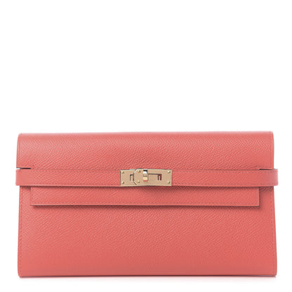 Hermes Epsom Kelly Longue Wallet Flamingo 1 of 9