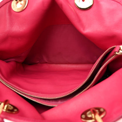 Christian Dior Lambskin Cannage Medium Granville Tote Fuchsia 5 of 15
