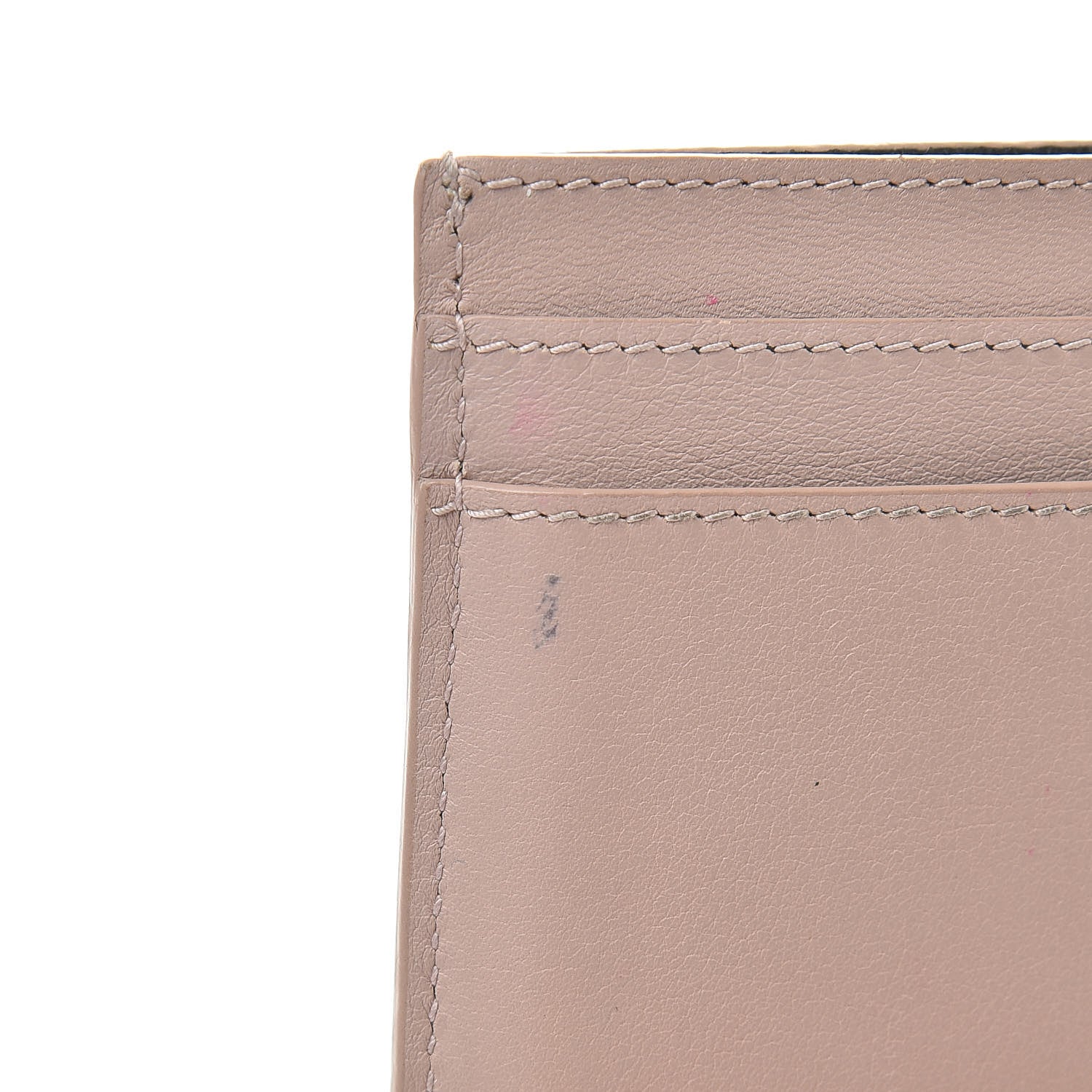 Saint Laurent Calfskin Monogram Credit Card Case Nude 9 of 11