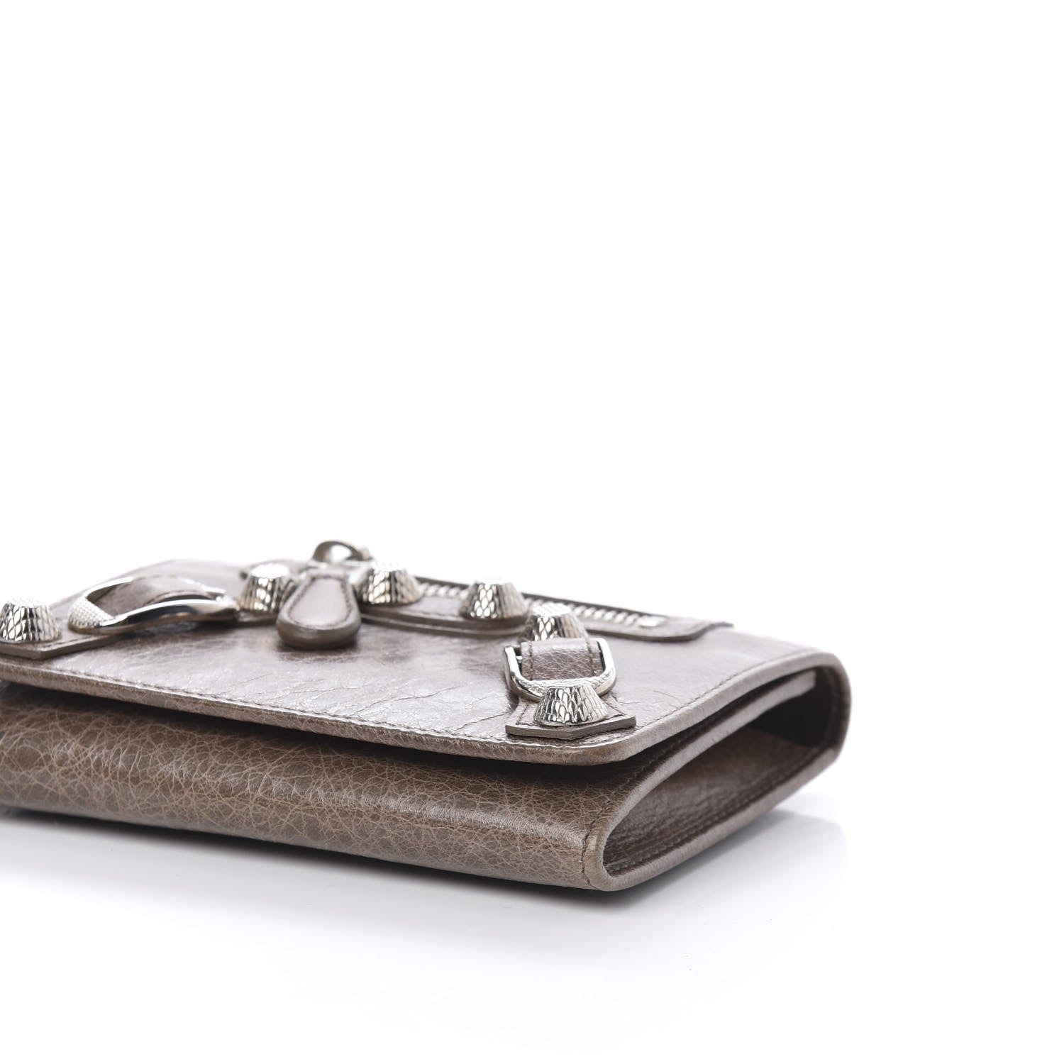 Balenciaga Agneau Giant 21 Silver Hardware Card Case Noix 7 of 8