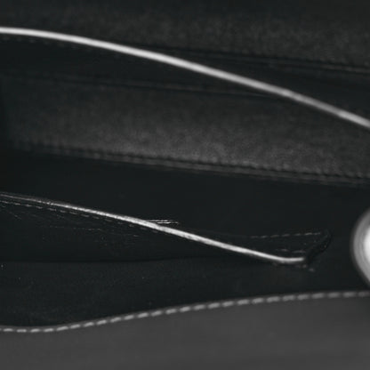 Saint Laurent Grain de Poudre Mini Classic Monogram Cassandra Top Handle Storm 7 of 10