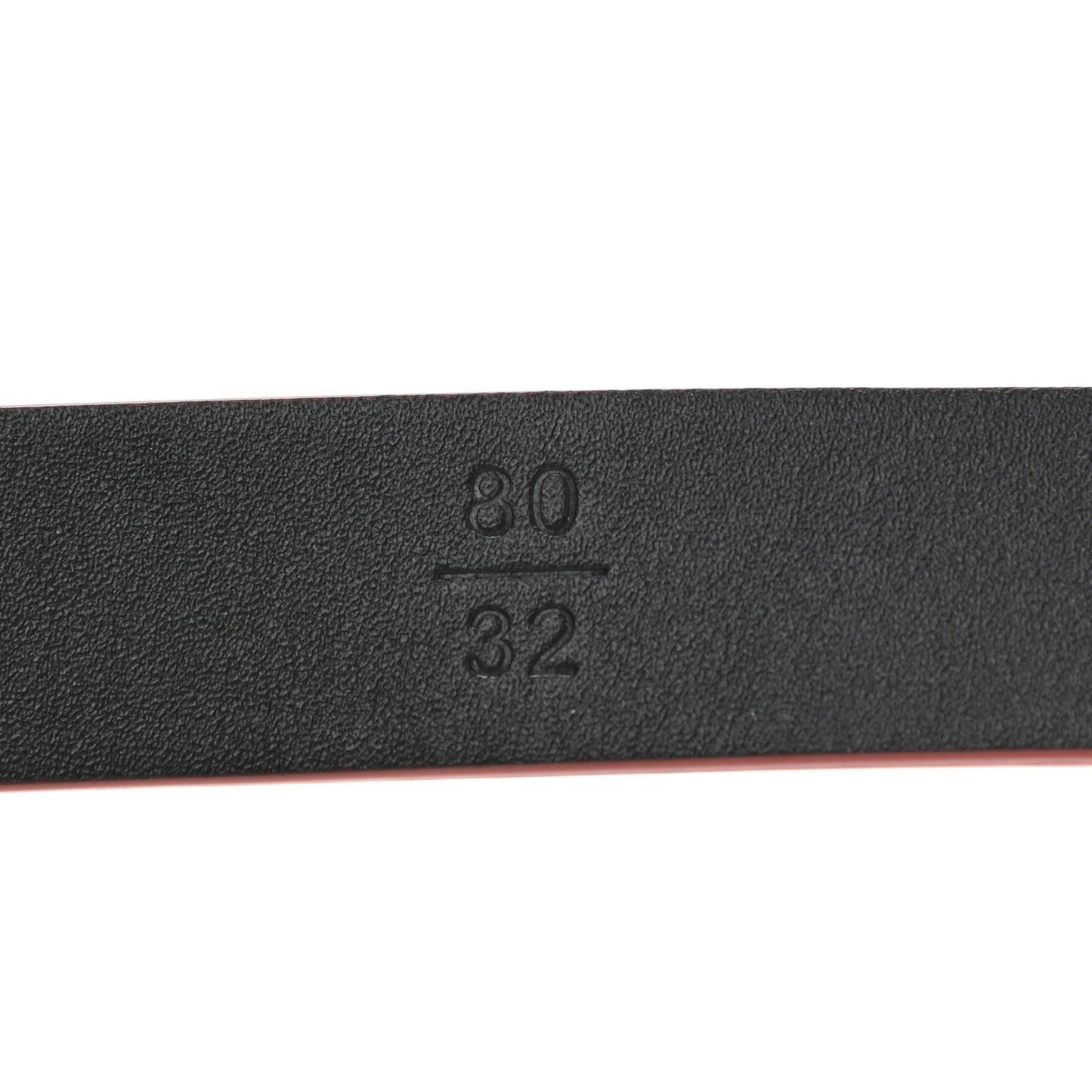 Calfskin CC Pearl Chain Belt 80 32 Red