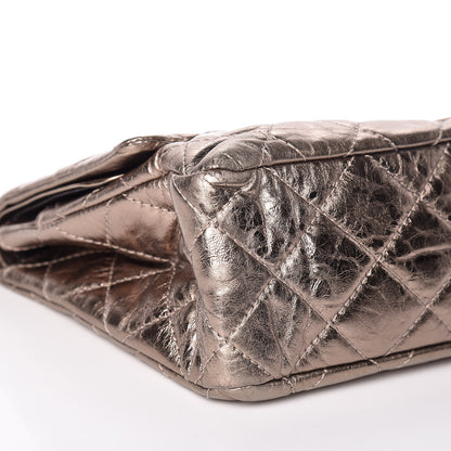 Chanel Metallic Aged Calfskin Quilted 2.55 Reissue 228 Flap Pewter 5 of 9