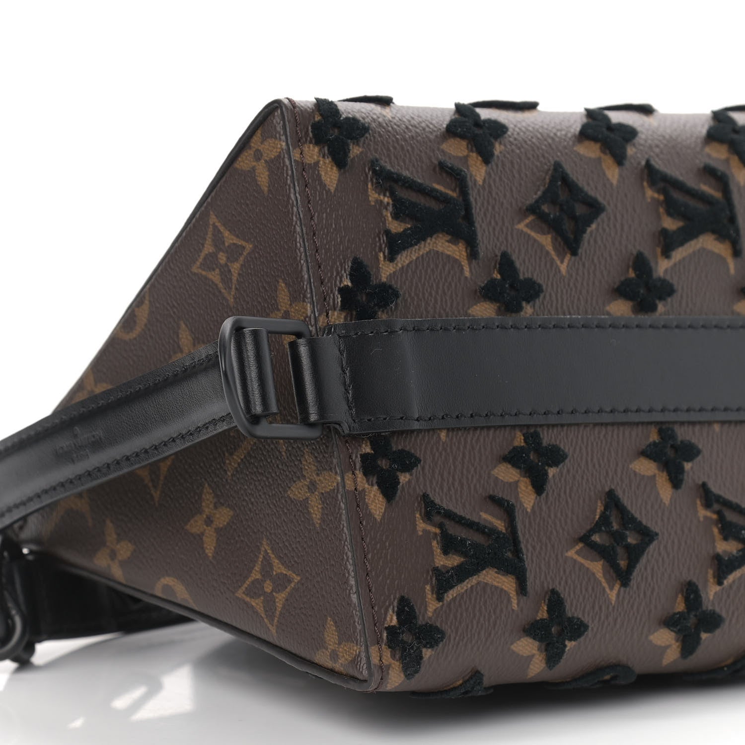 Louis Vuitton Monogram Tuffetage Triangle Messenger Black 8 of 9