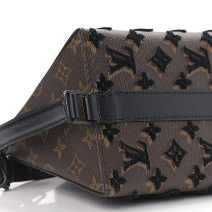 Louis Vuitton Monogram Tuffetage Triangle Messenger Black 8 of 9