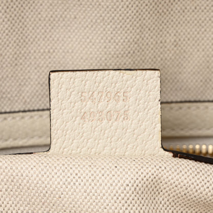 Gucci GG Supreme Monogram Flora Web Small Ophidia Day Backpack White 7 of 14