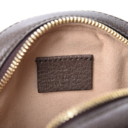 Gucci GG Supreme Monogram Web Mini Ophidia Round Shoulder Bag Brown 5 of 7