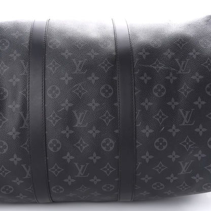 Louis Vuitton Monogram Eclipse Keepall Bandouliere 55 10 of 11