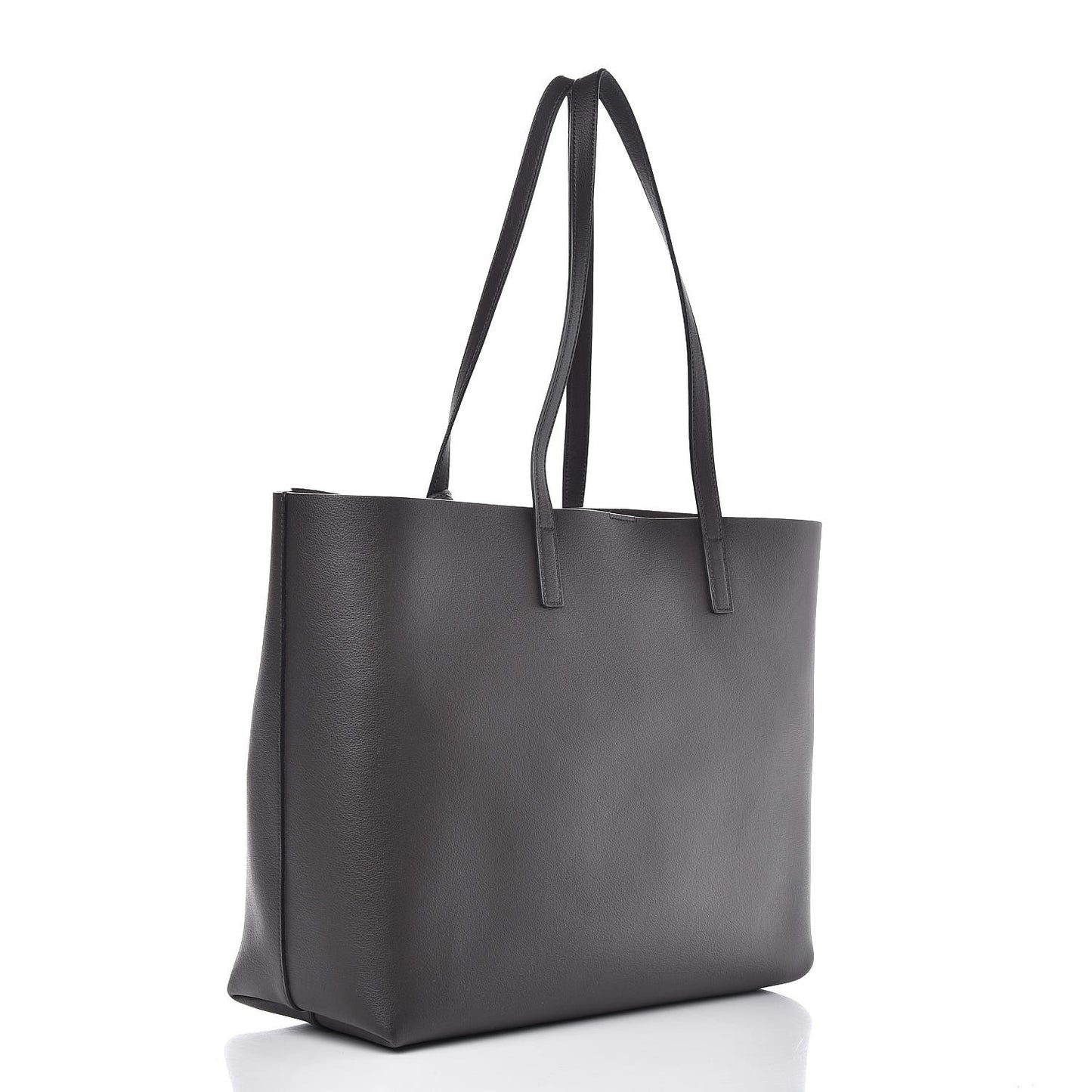 Calfskin Large Shopping Tote Dark Grey