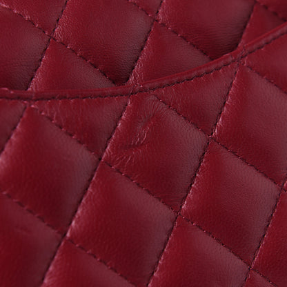 Chanel Lambskin Quilted Mini Rectangular Flap Burgundy 11 of 12