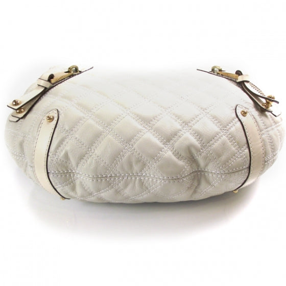 Marc Jacobs Leather Quilted Banana Chain Hobo White 4 of 11