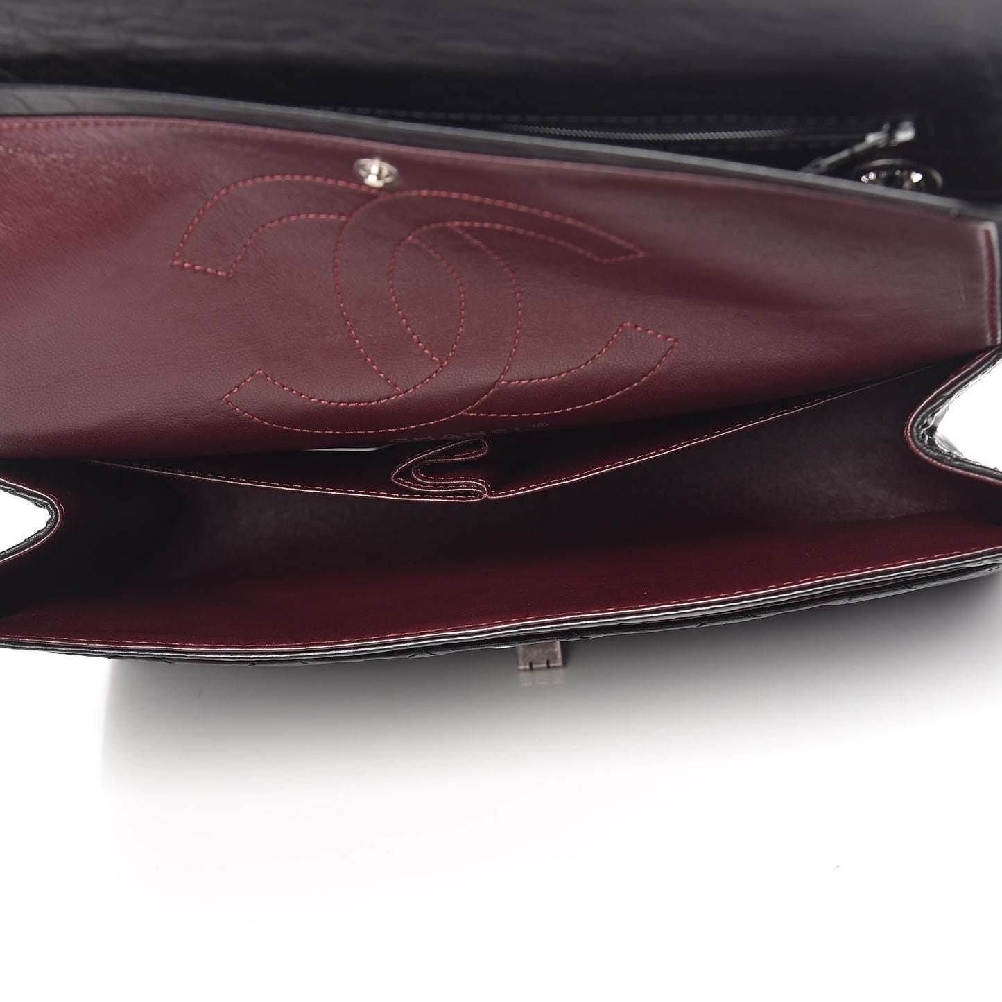 Aged Calfskin Quilted 2.55 Reissue 226 Flap Black
