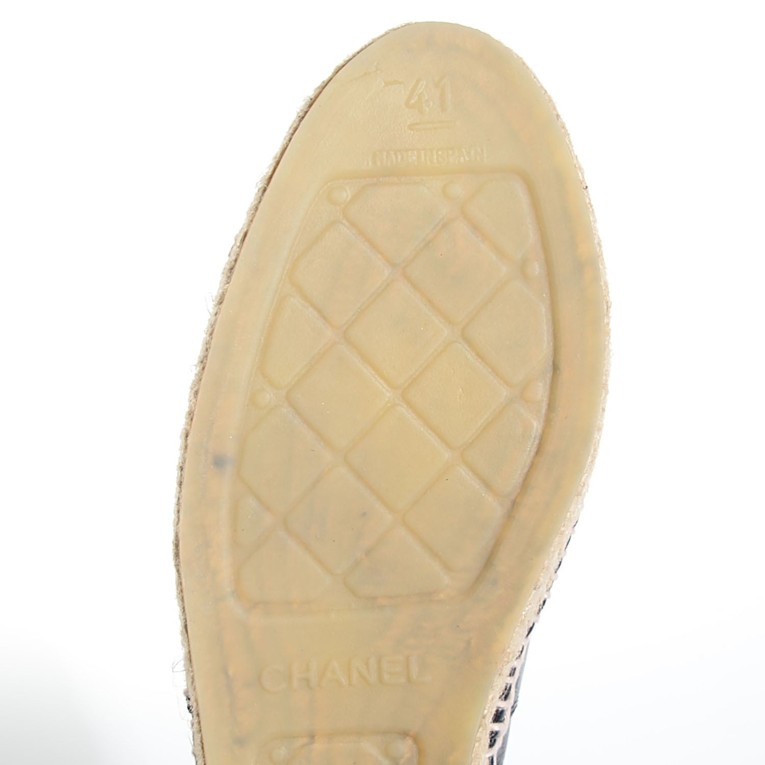 Chanel Lambskin CC Espadrilles 41 Black 6 of 7
