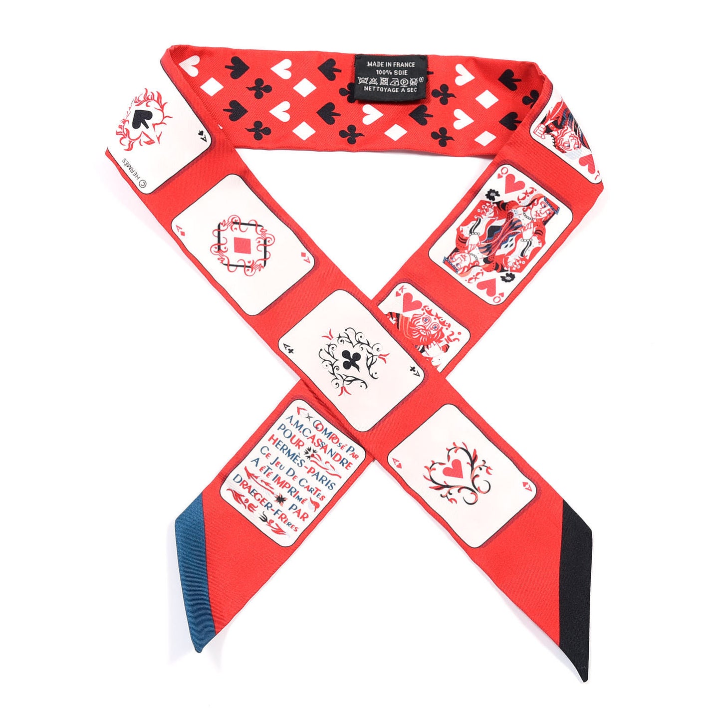 Silk Jeu de Cartes Twilly Rouge Black Ardoise