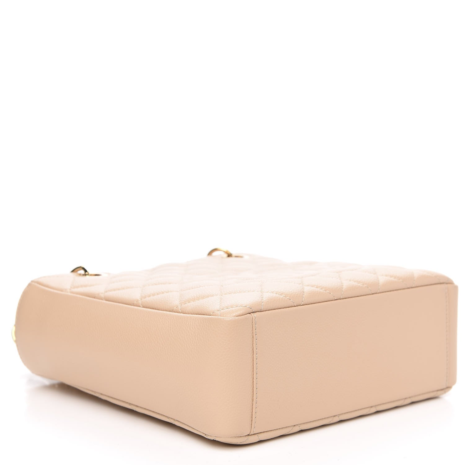 Chanel Caviar Quilted Petit Shopping Tote PST Light Beige 5 of 12