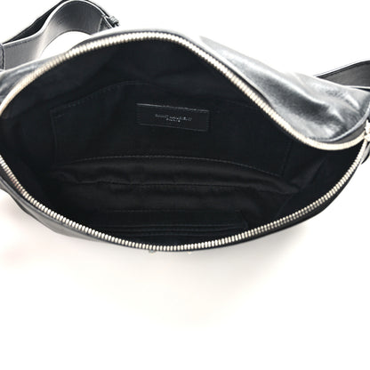 Saint Laurent Calfskin Monogram Belt Bag Black 5 of 9