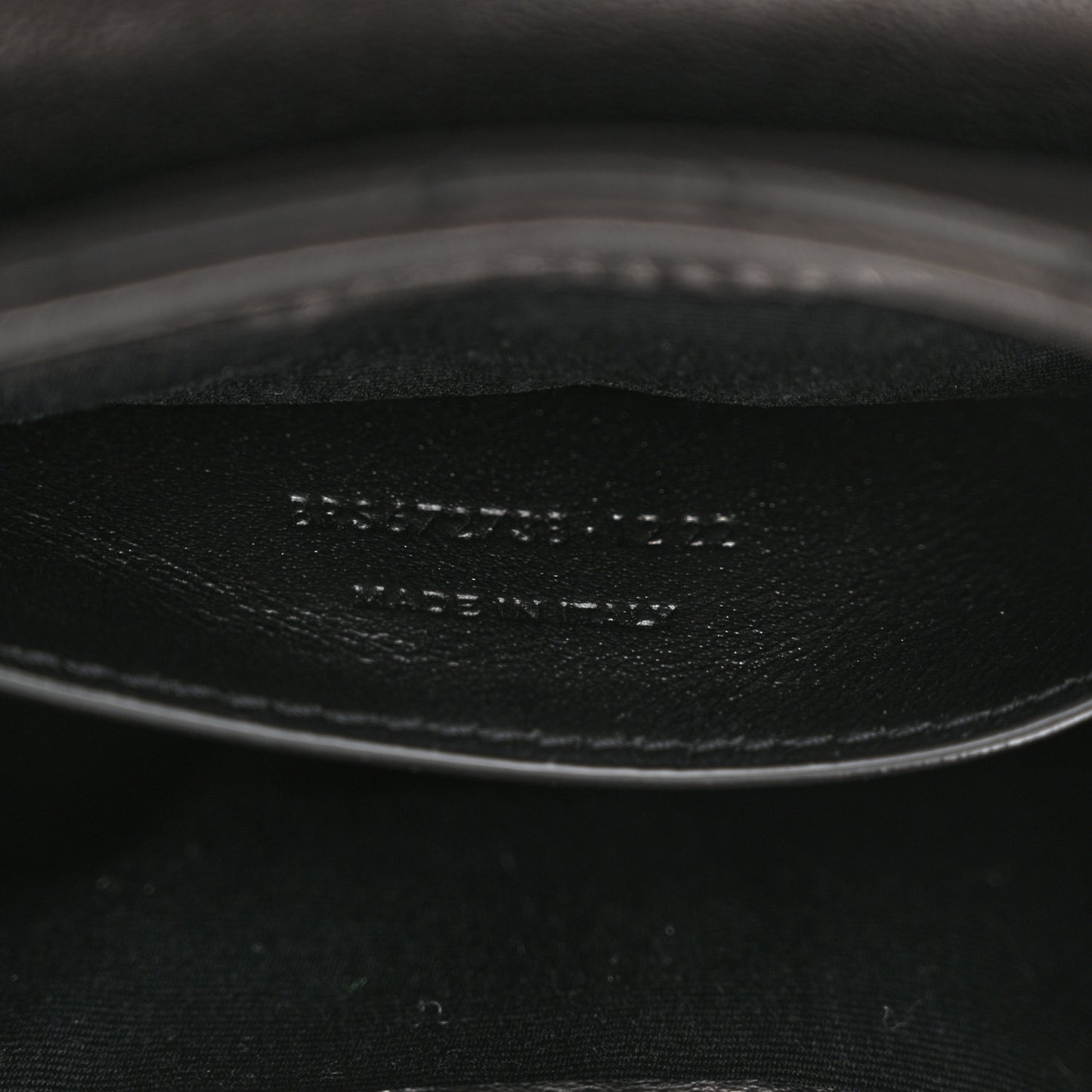 Lambskin Quilted Monogram Mini Nolita Black