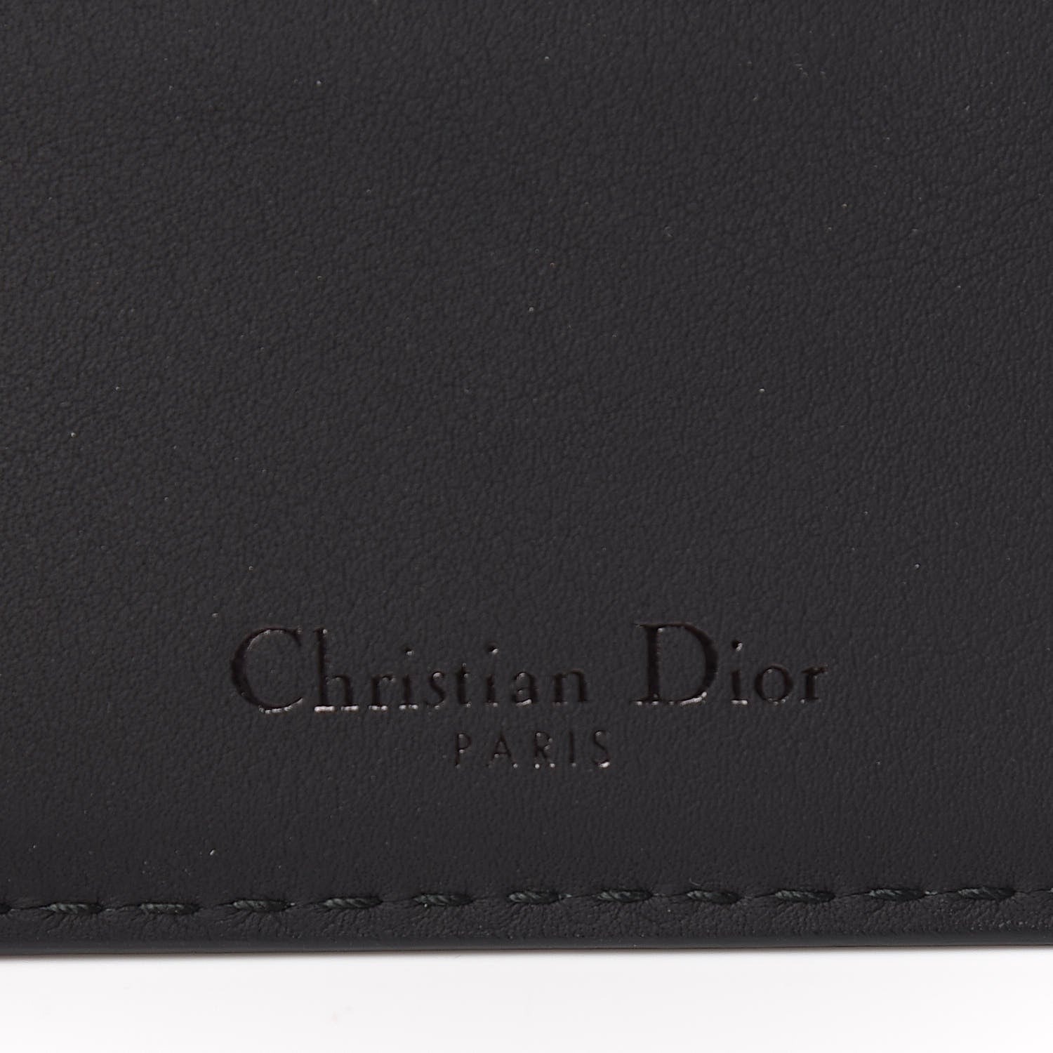 Christian Dior Calfskin D-Fence Card Holder Black 6 of 9
