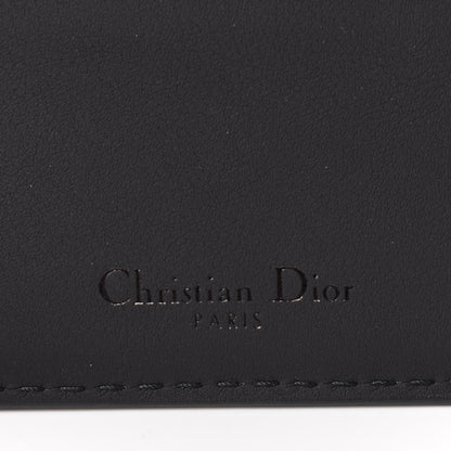Christian Dior Calfskin D-Fence Card Holder Black 6 of 9