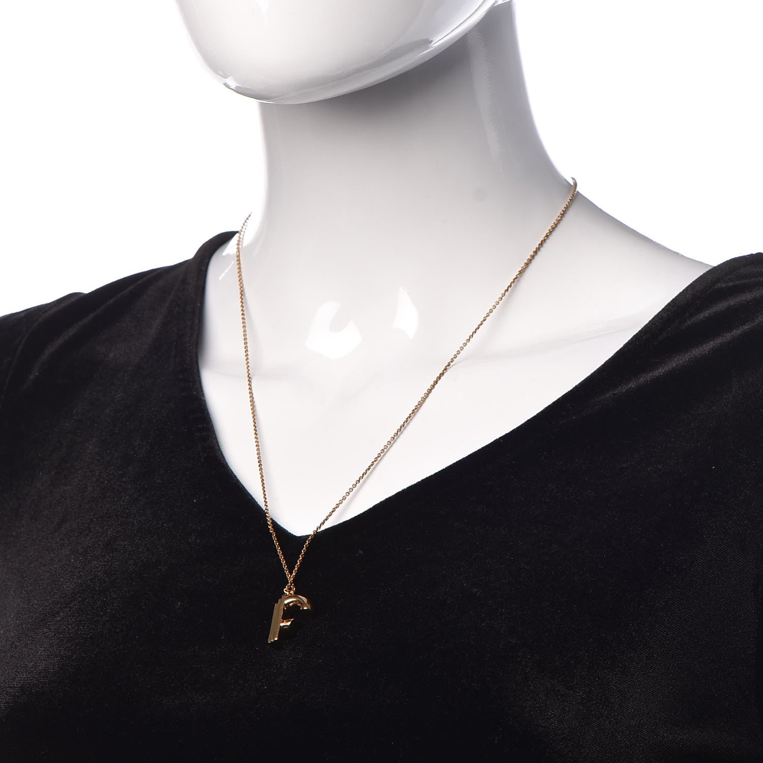 Louis Vuitton LV And Me Letter F Necklace Gold 2 of 8
