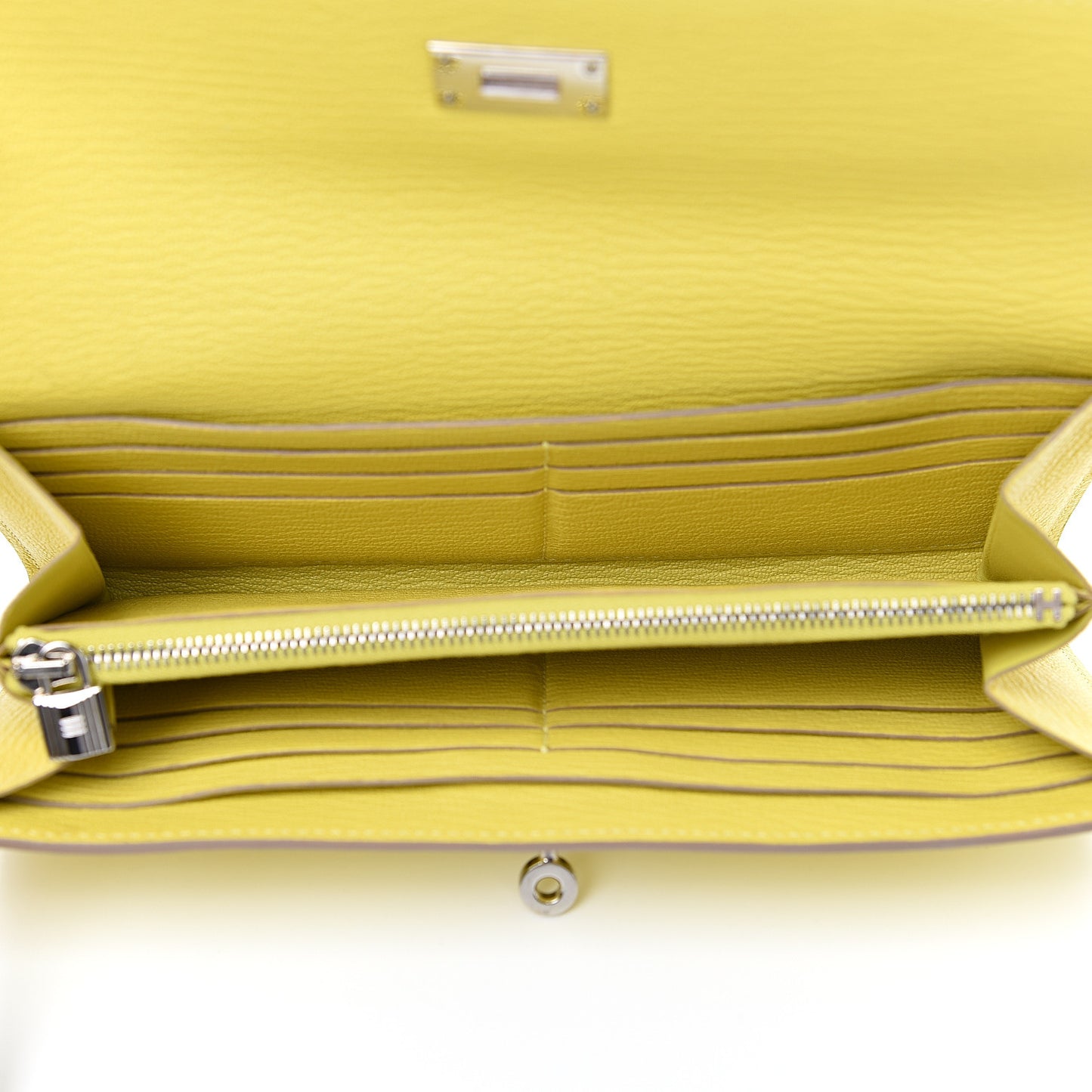 Chevre Mysore Kelly Longue Wallet Lime