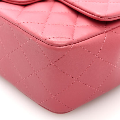 Chanel Lambskin Quilted Valentine Charms Mini Rectangular Flap Pink 10 of 10
