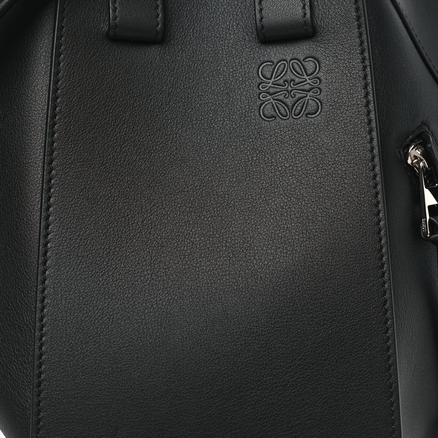 Calfskin Small Hammock Shoulder Bag Black